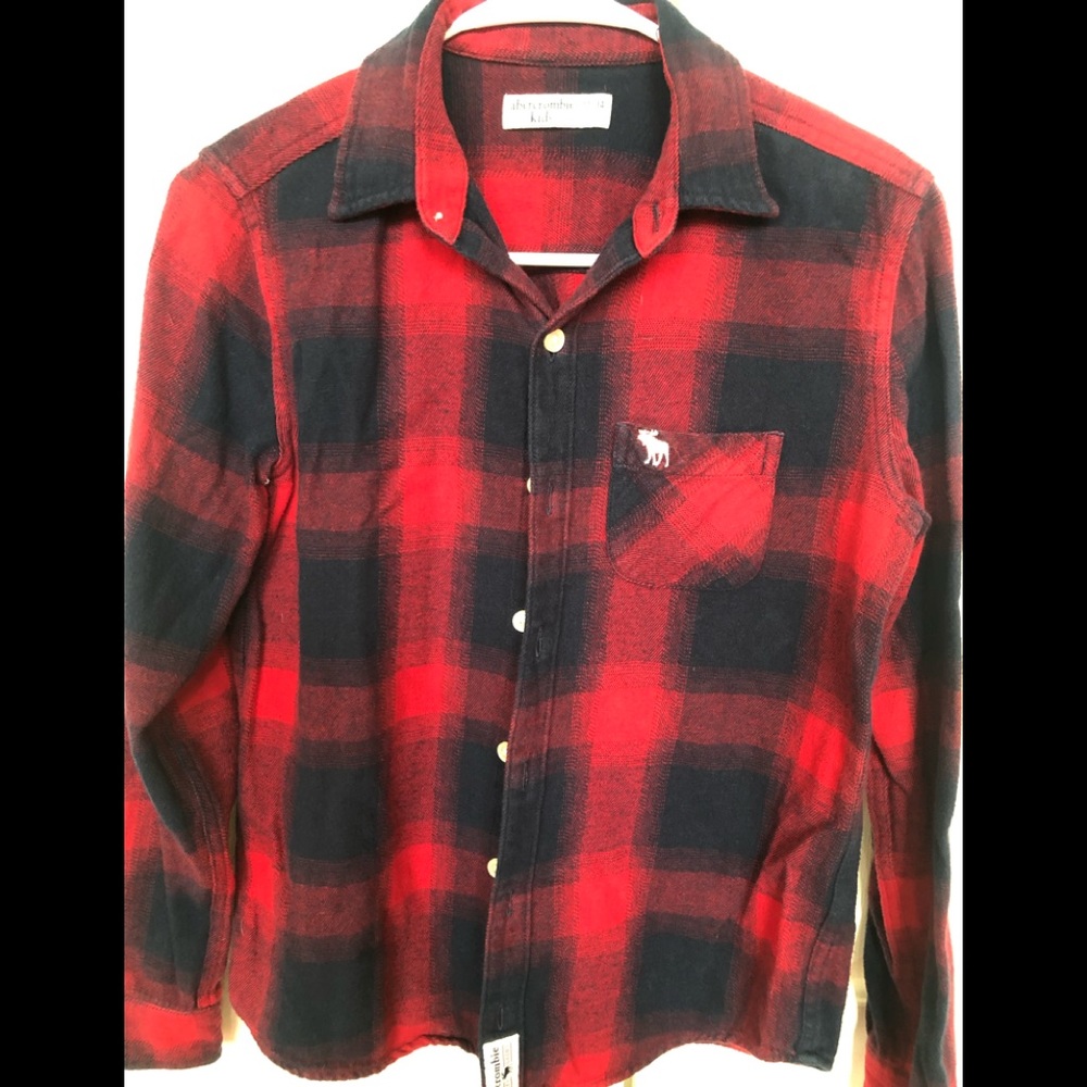 Abercrombie kids long-sleeve button-up shirt.
